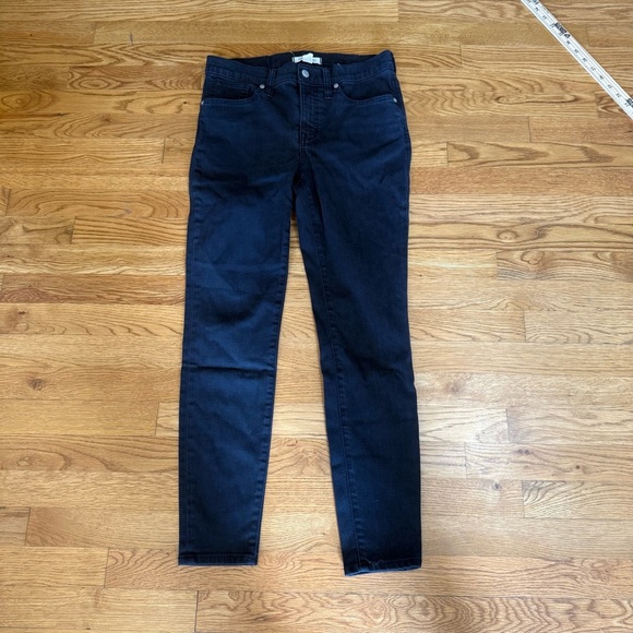 Madewell 9" Mid-Rise‎ Skinny Jeans in ISKO Stay Black size 29 - Picture 2 of 6